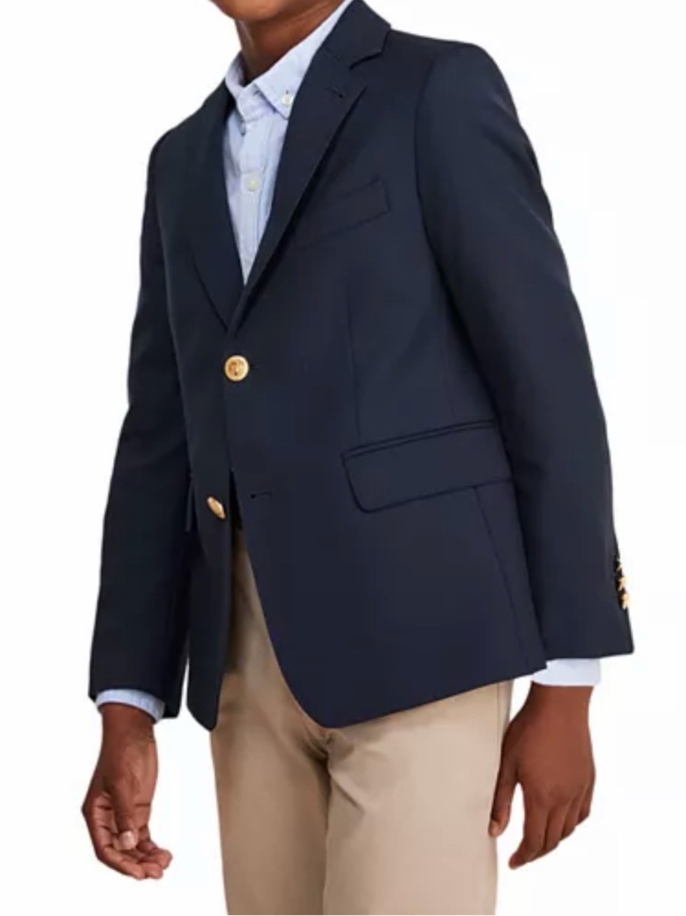 Vineyard Vines Wool Sport Coat Blazer Jacket Navy Blue Preppy Formal Big Boys 16